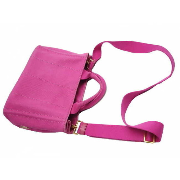 Prada Canapa Canvas Bag Pink - Picture 7 of 7